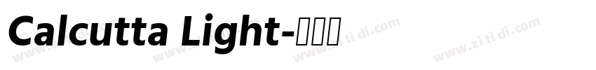 Calcutta Light字体转换